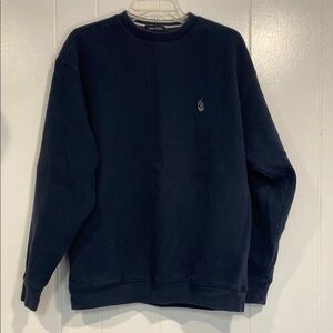 Nautica Sweatshirt Crewneck Cotton Navy Blue Classic Preppy Size Medium